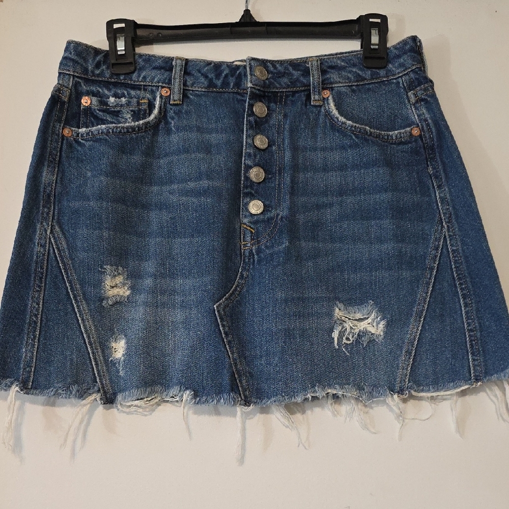 We The Free Denim Mini Skirt